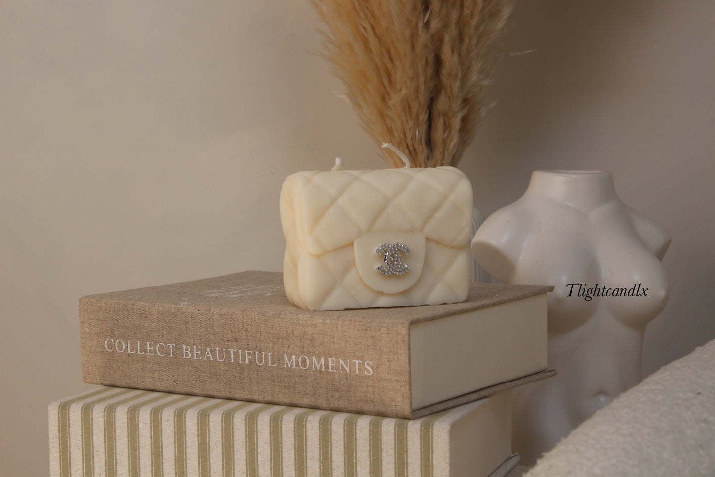 Sparkle logo candle