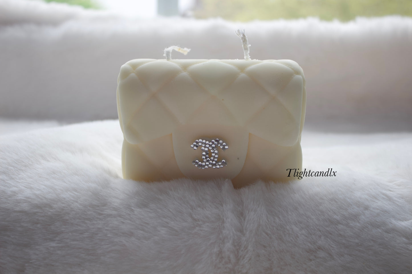 Sparkle logo candle