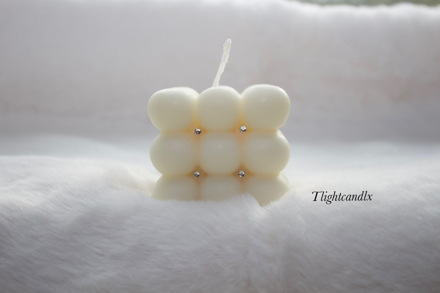 Sparkle bubble candle